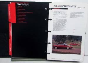 1992 Saturn SL2 SL1 SL SC Color Trim Comparisons Consultant Product Guide