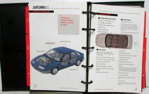 1992 Saturn SL2 SL1 SL SC Color Trim Comparisons Consultant Product Guide