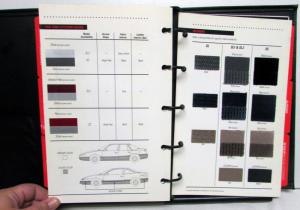 1992 Saturn SL2 SL1 SL SC Color Trim Comparisons Consultant Product Guide