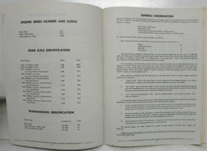 1973 Chevrolet P-3 Motor Home RV Chassis Parts Book Catalog