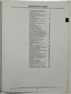 1973 Chevrolet P-3 Motor Home RV Chassis Parts Book Catalog