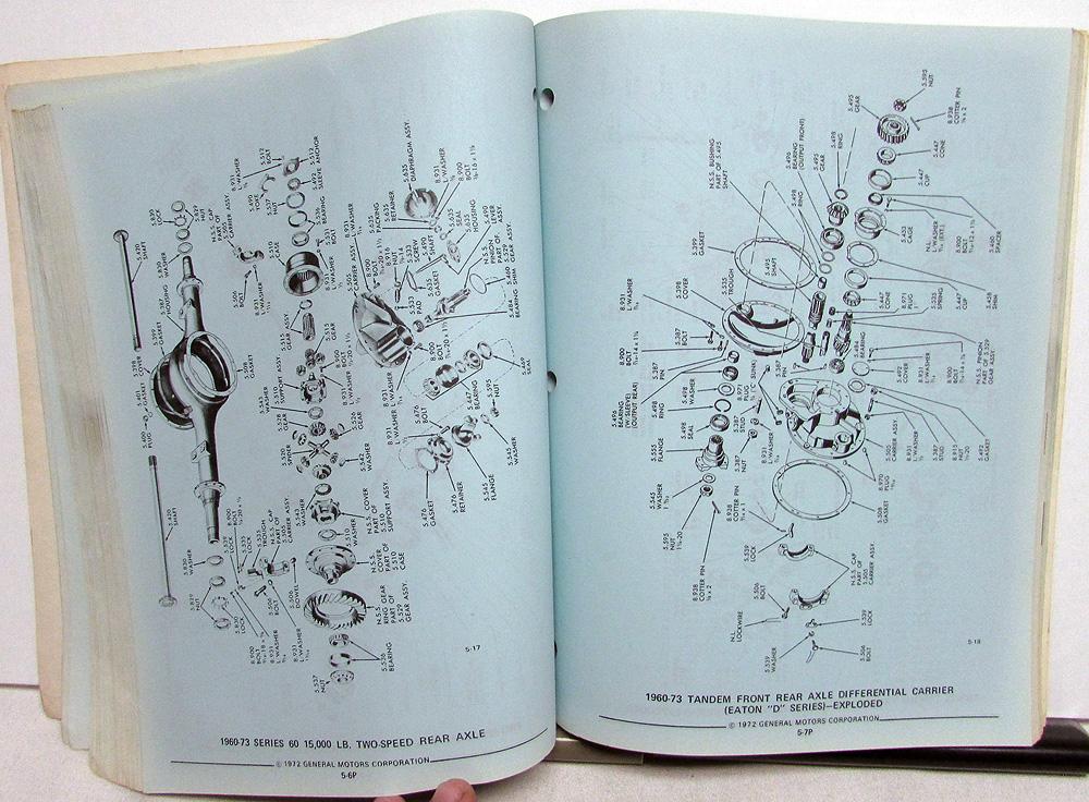 1973 GMC Series 506065 Truck Parts Book Catalog