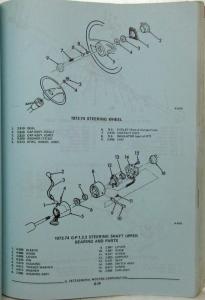 1973-1974 GMC Series 15-25-35 Truck Parts Book Catalog