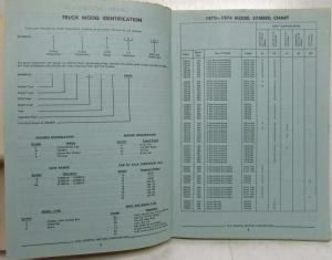 1973-1974 GMC Series 50-60-65 Truck Parts Book Catalog