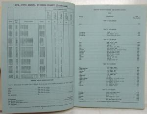 1973-1974 GMC Series 50-60-65 Truck Parts Book Catalog