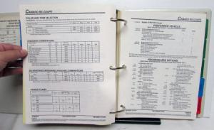 1992 Chevrolet Geo Beretta Cavalier Camaro Corvette Prizm Tracker Data Album