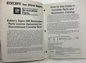 1953-1993 Chevrolet Corvette Parts and Illustration Catalog GM Restoration Parts