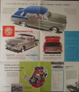 1959 MG Magnette Mark III Color Sales Brochure