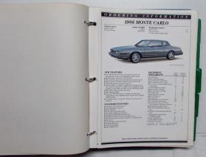 1986 Chevrolet Monte Carlo Camaro Corvette Nova S10 C/K Pickup Ordering Guide