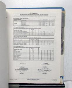 1986 Chevrolet Monte Carlo Camaro Corvette Nova S10 C/K Pickup Ordering Guide