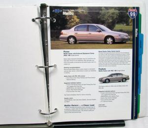 1999 Chevrolet Lumina Monte Carlo Malibu Cavalier Camaro Corvette Order Guide