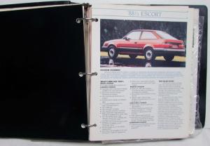 1988 Ford Crown Vic Thunderbird Taurus Mustang Tempo Festiva Product Information
