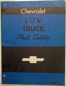 1972-1973 Chevrolet LUV Parts Catalog Book Pickup Truck Series 1 and 2