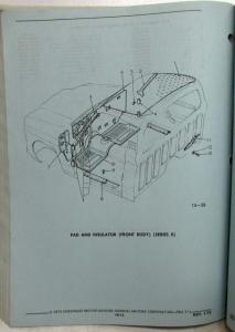 1972-1973 Chevrolet LUV Parts Catalog Book Pickup Truck Series 1 and 2