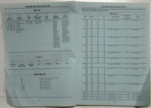 1973 Chevrolet Heavy Duty Truck Parts Book Series 7 8 9 Model 7000 8000 9000