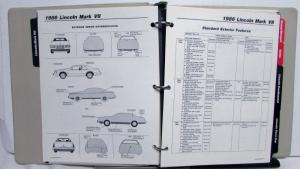 1986 Lincoln Mercury Cougar Mark VII Continental  Marquis Advance Edition Guide