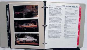 1986 Lincoln Mercury Cougar Mark VII Continental  Marquis Advance Edition Guide