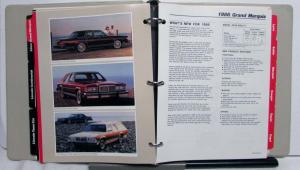 1986 Lincoln Mercury Cougar Mark VII Continental  Marquis Advance Edition Guide