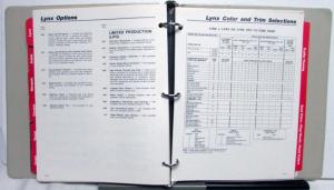 1986 Lincoln Mercury Cougar Mark VII Continental  Marquis Advance Edition Guide