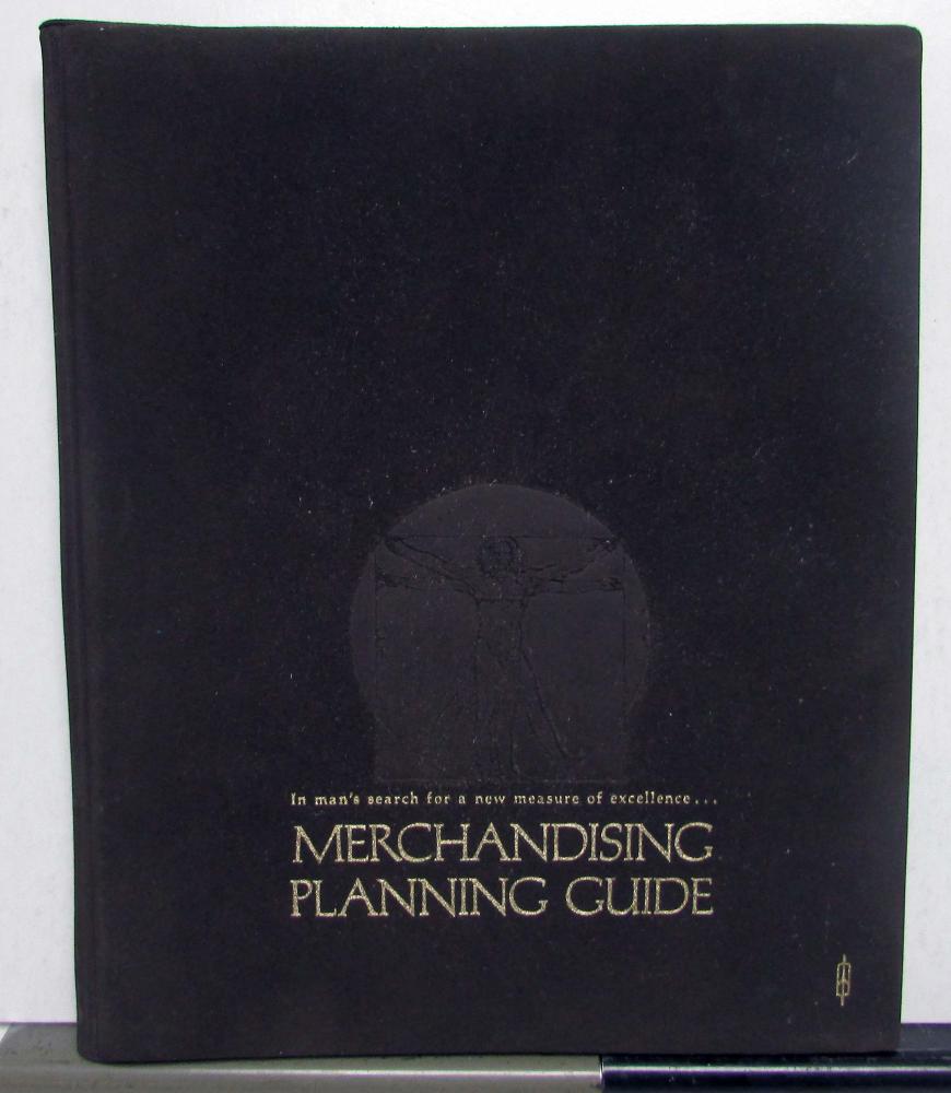 1978 Oldsmobile Incentives Codes Order Forms Merchandising Planning Guide