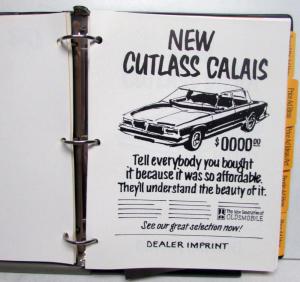1990 Oldsmobile Trofeo Cutlass Eighty Eight Toronado Marketing Ads Sourcebook
