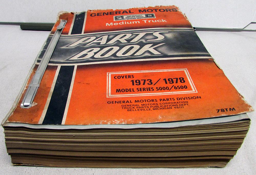 19731978 GMC Chevy Medium Duty Series 5000 6000 6500 Trucks Parts Book