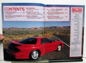 1993 Pontiac Firebirds Road & Track Special Series Magazine