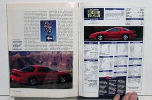 1993 Pontiac Firebirds Road & Track Special Series Magazine