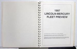 1997 Lincoln Mercury Cougar Mark VII Town Car Marquis Sable XR7 Fleet Preview