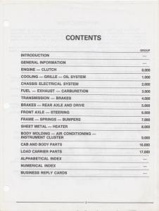 1976-1978 GMC Chevy Truck 10-35 Illustration Parts & Parts Data Book - Canadian