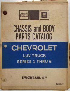 1972-1977 Chevrolet LUV Truck Parts Book Series 1 thru 6