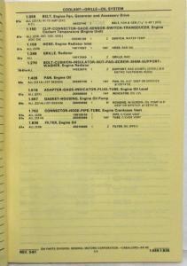1978-1981 GMC Caballero Truck Dealer Parts Book Catalog 5AW80
