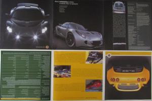 2006 2007 2008 ? Lotus Color Sales Brochure Exige Model Original