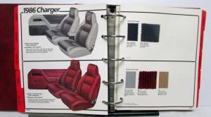 1986 Dodge Daytona Charger Aries K 600 Diplomat Conquest Colt Color Trim Album