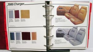 1986 Dodge Daytona Charger Aries K 600 Diplomat Conquest Colt Color Trim Album