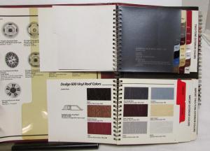1986 Dodge Daytona Charger Aries K 600 Diplomat Conquest Colt Color Trim Album