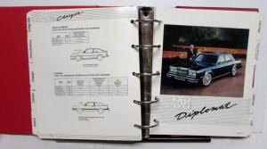1987 Dodge Daytona Charger Aries K 600 Diplomat Shadow Colt Color Trim Album