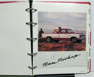 1987 Dodge Raider Ram 50 Pickup Dakota Ramcharger MiniRam Truck Color Trim Album