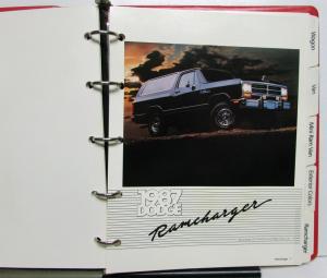 1987 Dodge Raider Ram 50 Pickup Dakota Ramcharger MiniRam Truck Color Trim Album