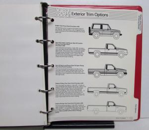 1987 Dodge Raider Ram 50 Pickup Dakota Ramcharger MiniRam Truck Color Trim Album