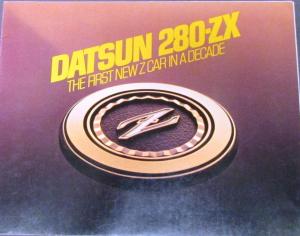 1979 Datsun 280-ZX Dealer Prestige Sales Brochure Nice Original