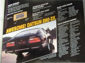 1979 Datsun 280-ZX Dealer Prestige Sales Brochure Nice Original