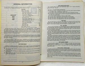 1979-1982 GMC Brigadier Chevrolet Bruin Truck Parts Book Series J8C J9C