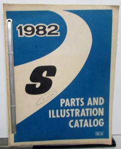 1982 GMC S-15 Chevrolet S-10 Pickup Truck Parts Book and Illustration Catalog