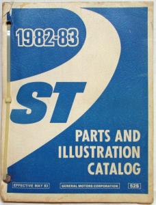 1982-1983 GMC Chevrolet ST Truck Parts/Illustration Book S-10 S-15 Jimmy Blazer