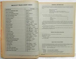 1982-1983 GMC Chevrolet ST Truck Parts/Illustration Book S-10 S-15 Jimmy Blazer