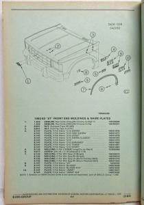 1982-1983 GMC Chevrolet ST Truck Parts/Illustration Book S-10 S-15 Jimmy Blazer