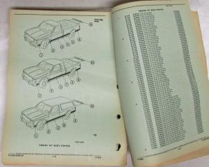 1982-1984 GMC Chevrolet ST Truck Parts/Illustration Book S-10 S-15 Jimmy Blazer