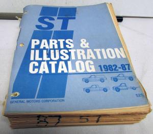 1982-1987 GMC Chevrolet ST Truck Parts/Illustration Book S-10 S-15 Jimmy Blazer
