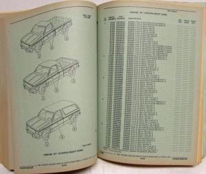 1982-1989 GMC Chevrolet ST Truck Parts/Illustration Book S-10 S-15 Jimmy Blazer